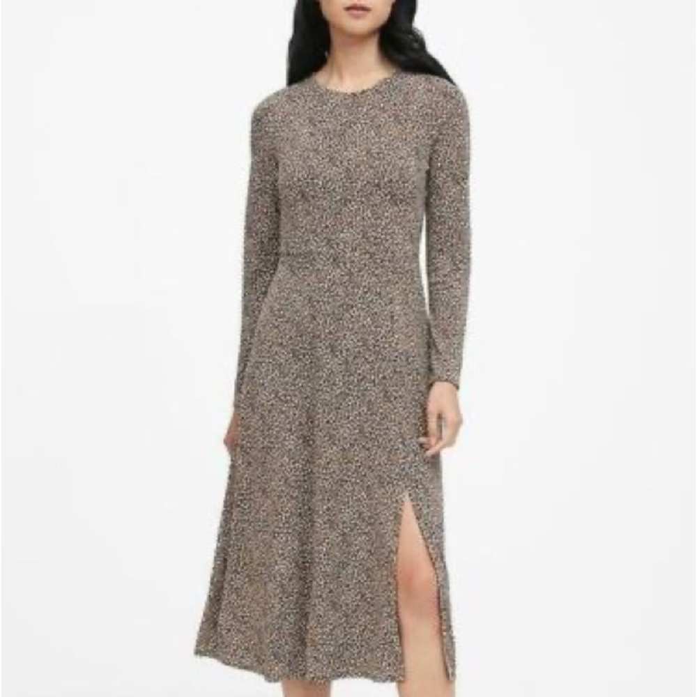 Banana Republic Brown Midi Dress